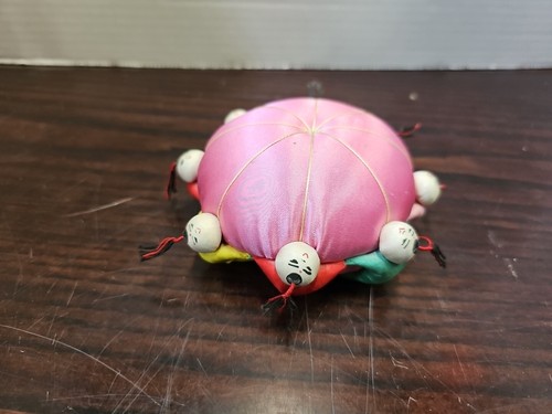 Vintage pink silk pin - silk,