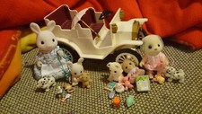 Sylvanian Family bundle with Wedding/Outing Car