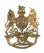 Royal Artillery Ubique Helmet Plate Brass Metal
