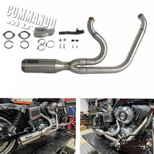 Exhaust System Kit For Harley Dyna FXD Street Bob FXDB FXDWG Low Rider S 2006-17