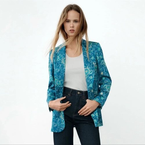 Zara 7847 337 teal - zara, blue