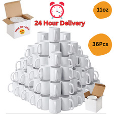 Sublimation Mugs 11oz 36 White