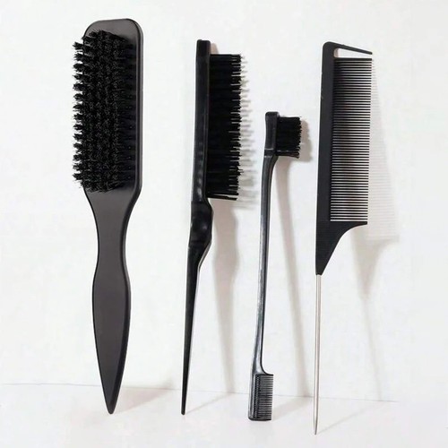 Boar bristle slick back hair - boar,