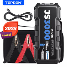 TOPDON JS3000 3000A 12V Car Jump Starter Charger Booster Pack Power Bank 45 Jump