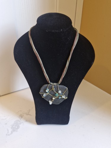 Black velvet necklace - velvet,