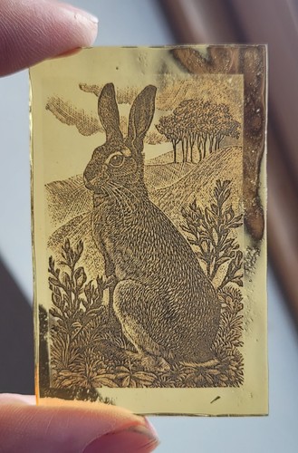 Stained glass hare - hare, rabbit