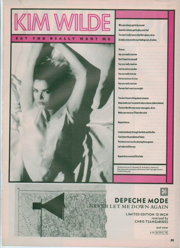 Kim wilde say - wilde, you