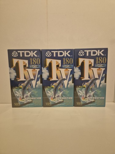 Vhs blank video cassettes - blank, tdk