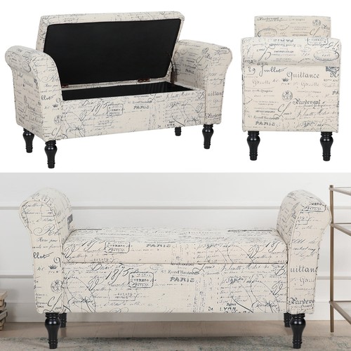 Large upholstered ottoman - large,