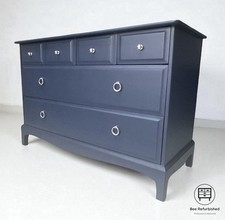 Blue Stag Minstrel Vintage Solid Hardwood Chest Of Drawers / Sideboard