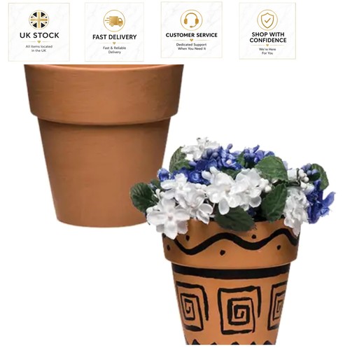 Terracotta flower pots - flower,