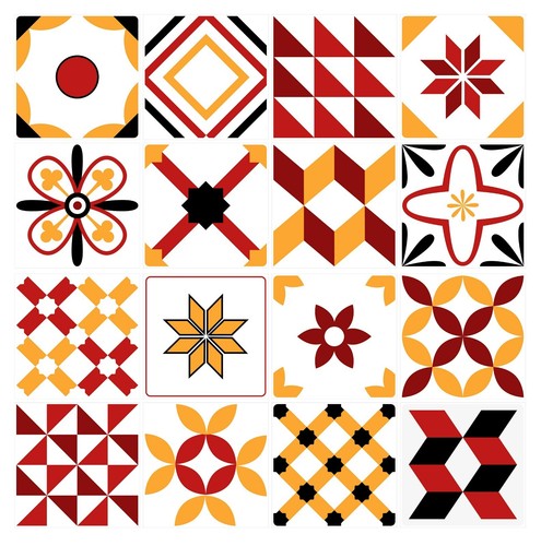 Tile stickers mosaic transfers - tile,