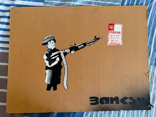 Banksy painting drawing old - banksy,