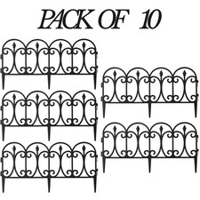 10x Black Lawn Border Edge