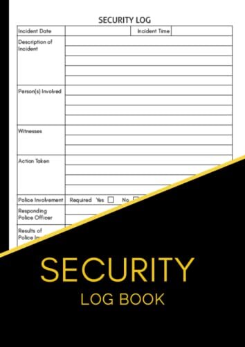 Security log book - security,