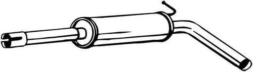 Centre muffler fits - muffler, audi