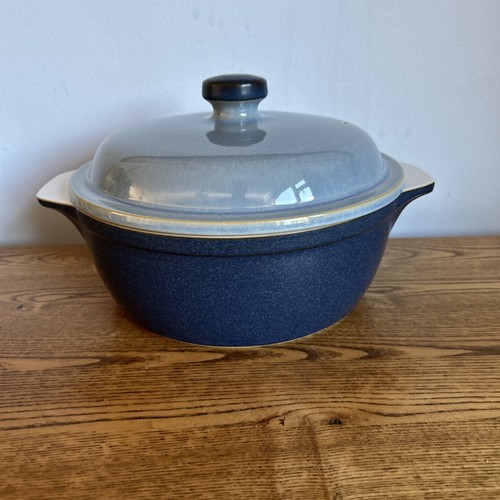 Denby blue jetty casserole - blue,