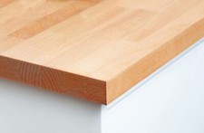Beech Wooden Kitchen Worktops, Oil and Accessories, 40mm staves, Solid Wood