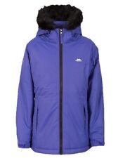 Purple Hooded Fleece Lined Trespass Waterproof & Windproof  Jacket  3-4 Yrs
