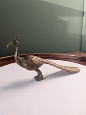 Brass Peacock Bird Ornament