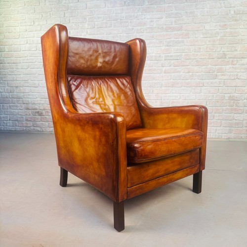 Vintage 1970s danish high back - 1970s,