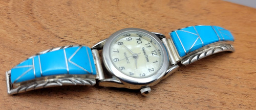 Navajo inlay sterling - , silver