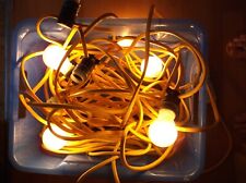 Outdoor Electric Festoon Lights Work / Party / with 10 Lights & 5 Bayonet Bulbs