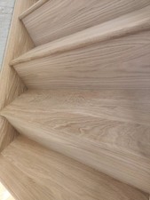 Solid Oak Stair Tread Oak Veneer Riser Cladding Kit 22x270x1000mm '