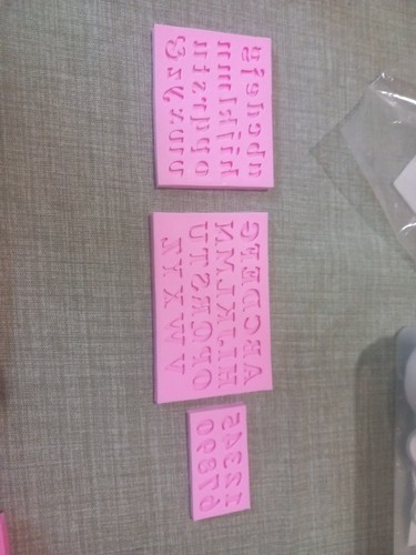 Alphabet numbers silicone - &,