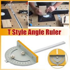 Table-Saw T-slot Miter Gauge DIY Angle Ruler Handmade Track Measuring Tools