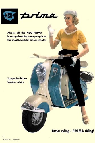 Vintage scooter motorcycle - scooter,