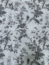 IKEA Duvet Cover ALVINE KVIST White Gray Floral Twin  81" W x 86" L Flaw