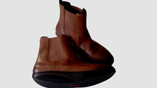 Mens MBT Chelsea boots size UK 10 BNWOB dark brown leather perfect