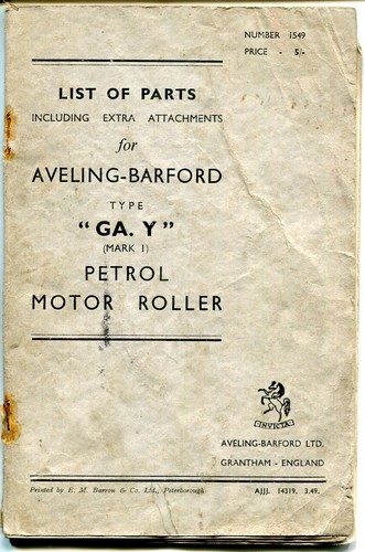 Aveling barford mk1 gay roller - mk1,