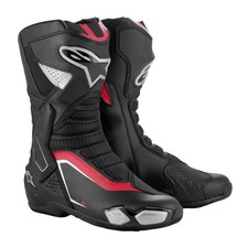 Alpinestars SMX-6 V3 Boots Motorbike Motorcycle Black / Silver / Red