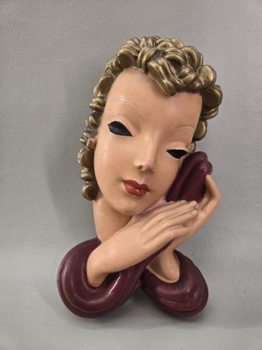 Vintage art deco chalkware - vintage,