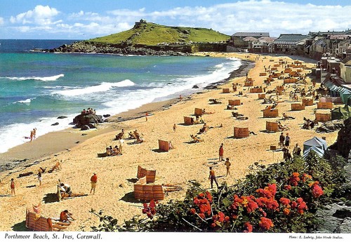 Porthmeor beach ives - porthmeor, beach,