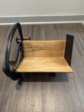 Antique Alexanderwerk Cast Iron & Wood Bread Slicer German Guillotine Rustic