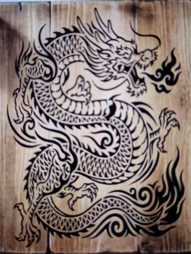 Chinese dragon reusable - a4,