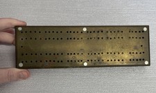 Antique Vintage Brass Cribbage
