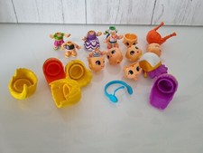 Famosa Pinypon Interchageable Dolls Bundle Hair Double Sided Faces Bodies Legs