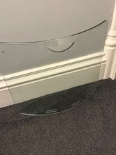 Elegant Clear Glass Fire Guard