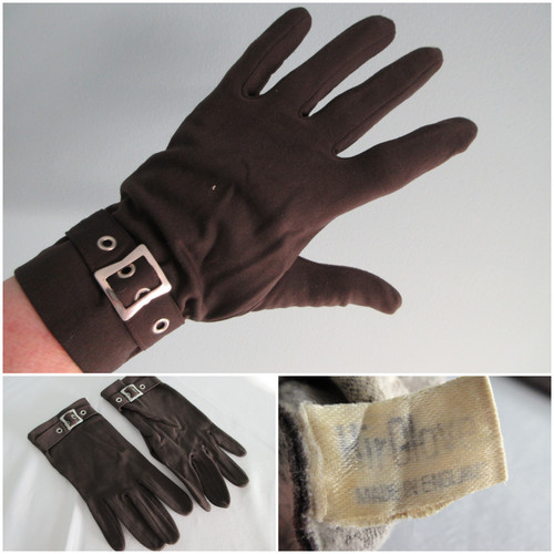 Vintage nylon gloves - gloves, 1960s