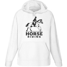 'Horse Riding Equestrian' Adult Hoodie / Hooded Sweater (HO055572)