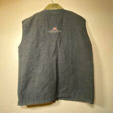 Gant USA Double Decker Gilet Grey Vintage Utility Embroidered Men's Size XL