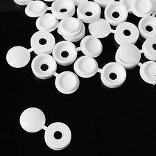 25 X Screw Caps White Plastic