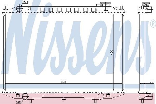 Nissens radiator for - radiator,