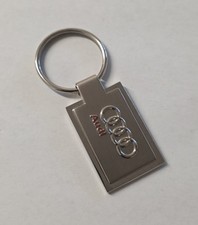 Audi main dealer metal keyring - audi,