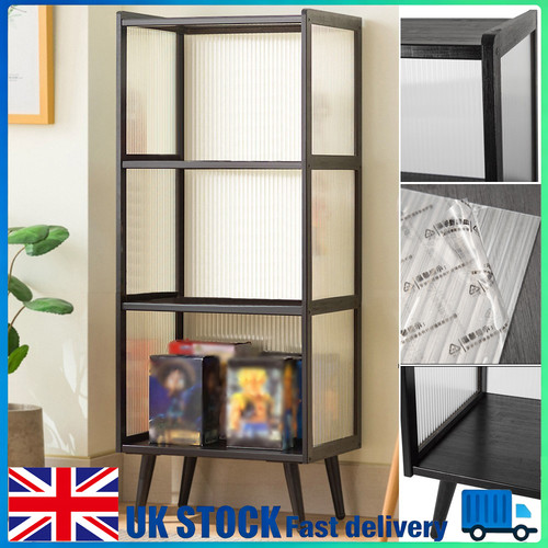 Acrylic bookshelf wood cube - wood,