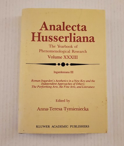 Analecta husserliana volume - analecta,